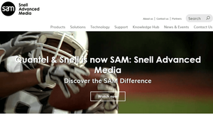 screenshot of Snell Advanced Media