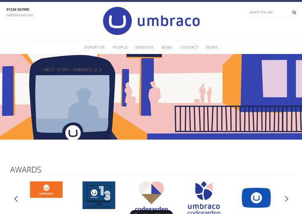 screenshot of Umbraco Headless Sandbox