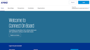 screenshot of KPMG Connect On Board