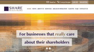 screenshot of Share Registrars