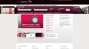 screenshot of Cross Country Trains