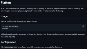 screenshot of Flatten